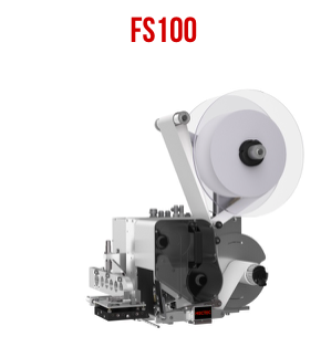 丹麦MECTEC打印贴标机FS100_在线实时贴标打印机_标签条码自动贴标机