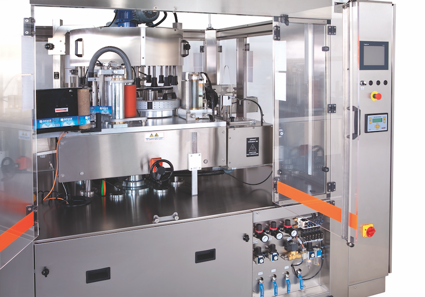 直线式热熔胶贴标机-上贴热熔胶贴标机-全自动贴标机