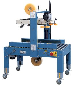 高配工字型折盖封箱机_四角边纸箱封口机_电商自动折盖封箱机