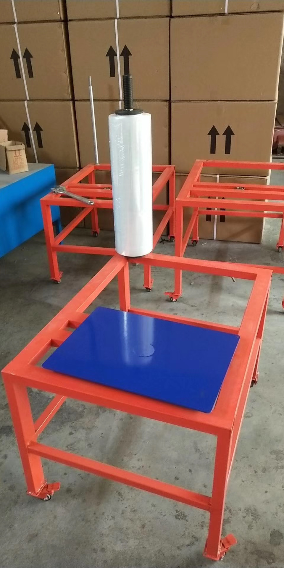可收缩缠绕膜打包机 手动打包器拉膜器手动缠绕机 手工缠绕器工具