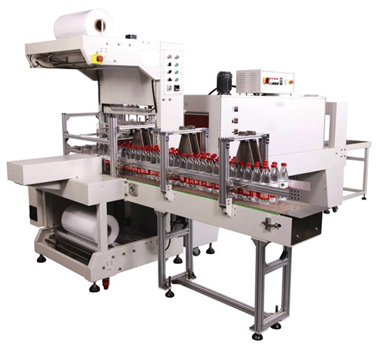 全自动带底托袖口式封切收缩包装机_全自动封切收缩包装机_收缩机